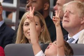 Royal fans are all saying the same thing about Prince Louis' gesture in  front of Boris Johnson at the Jubilee