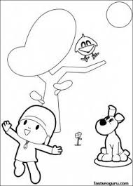 Printable Coloring Pages Pocoyo And Sleepy Bird Singer A Song Printable Coloring Pages For Kids Coloring Pages Pocoyo Coloring Pictures