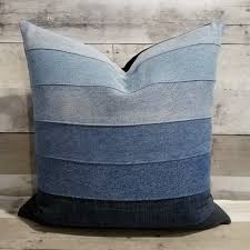 Denim Pillows In 2020 Denim Pillow Denim Quilt Blue Jeans Crafts