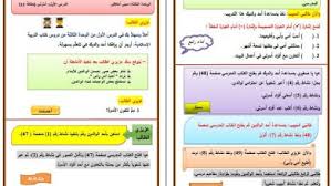 اللغة العربية الصف الأول الفصل الأول شبكة السوار
