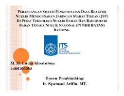 We did not find results for: Perancangan Sistem Pengendalian Daya Reaktor Nuklir Menggunakan Jaringan Syaraf Tiruan Jst Levenberg Marquardt Di Pusat Teknologi Nuklir Bahan Dan Radiometri Badan Tenaga Nuklir Nasional Ptnbr Batan Bandung Design Of Nuclear Power