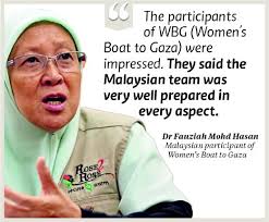 Turut berada di dalam kapal berkenaan ialah wakil tunggal malaysia, dr fauziah mohd hasan. Freedom Flotilla Malaysia Should Organise Gaza Mission