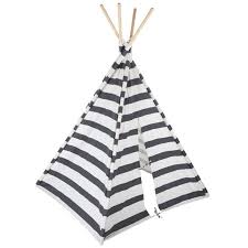 Black And White Striped Teepee Pin On Playrooms