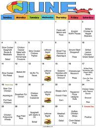 June 2017 Meal Plan Weekly Grocery List With Recipes Etsy In 2020 Monthly Meal Planning Budget Meal Planning Menu Planning