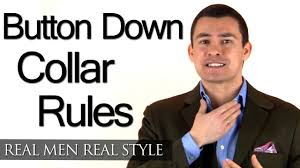 Unbuttoned dress shirt with chain. Mens Button Down Collar Rules Button Down Dress Shirt Collars When To Wear Style Tips Youtube