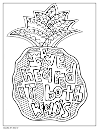 These coloring pages for adults with quotes are the coolest i've seen! Quote Coloring Pages Doodle Art Alley