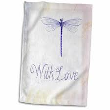 East Urban Home Odin Image Of Dragonfly With Word Love Hand Towel Hand Towels Towel Towels Sale