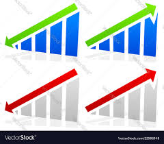 Barchart With Arrows Up Down Arrows On Chart 2
