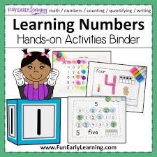 Includes 4 file folder games! Learning Numbers Hands On Activities Binder For Preschool Kinder Rti