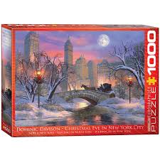 This quirky map jigsaw puzzle for adults by new artist, maria rabinsky, celebrates all that london has to offer. Christmas Eve In New York City 1000 Pieces Eurographics Puzzle Warehouse