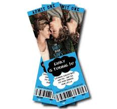 The Fault In Our Stars Birthday Party Invitation Printable Ticket Invitation Star Birthday Party The Fault In Our Stars Star Party