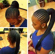 Nice Simple Straight Back Pony Via Marlyshairbraiding Https Blackhairinformation Com Hairst Hair Styles African Hair Braiding Styles Cool Braid Hairstyles