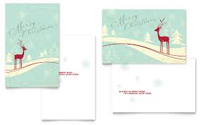 These packages usually include envelopes. Antique Deer Greeting Card Template Word Publisher