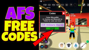 Anime fighting simulator codes can give yen, chikara shards and more. All Afs Free Codes Anime Fighting Simulator Gives 10k Free Chikara Shards Roblox Youtube