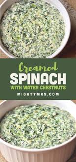 Easy Homemade Creamed Spinach Mighty Mrs Recipe Creamed Spinach Spinach Recipes Creamed Spinach Recipe Easy