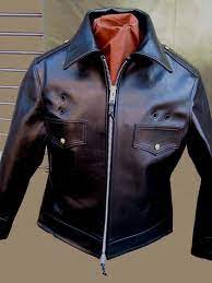 Highway Patrol Horsehide Leather Motorcycle Jacket