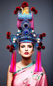 Dancing Dragon Chinese Opera Headdress Hat Created By Anya Caliendo Photographed By Ed Hafizov All Rights Reserved To Any Headdress Headpiece Hat Designs