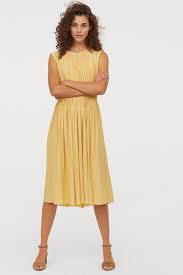 Pdp Pleated Dress Mini Dress Casual Knee Length Dress