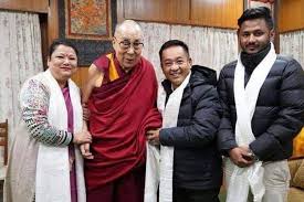 T lecerf, p golay, i reverte, d senn, n favez, j rossier. Sikkim Chief Minister Ps Golay Meets The Dalai Lama North East Live