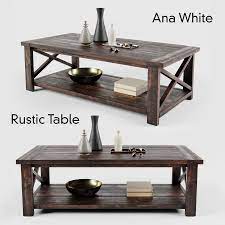 Diy rustic x coffee table tutorial + free plan. Ana White Rustic X Coffee Table 3d Model 15 Max Free3d