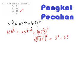 Contoh soal pembahasan bentuk pangkat posted on 19082014 07032016 by admin berikut saya sajikan soal dan pembahasan bentuk pangkat baik pilihan ganda dan essay yang dilengkapi dengan pembahasannya untuk sumber aslinya bisa anda lihat bawah. Menyelesaikan Soal Pangkat Pecahan Matematika Smp Youtube
