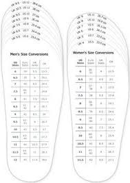 Shoes Measurement Chart For Printable Adult Men And Woman