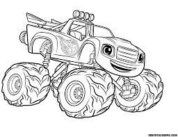 Blaze And The Monster Machines Coloring Pages First Coloring For Our Children Monster Truck Coloring Pages Truck Coloring Pages Monster Coloring Pages