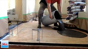 Ardex Liquid Backerboard Self Leveling Underlayment Demonstration Youtube Plywood Subfloor Installing Hardwood Floors Wood Floor Installation