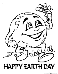 Start coloring now with this online coloring game for toddlers and kids. Earth Day Happy Kids Coloring Pages Printable