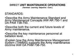 Ppt Direct Unit Maintenance Operations Powerpoint Presentation Free Download Id 1294762