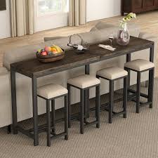 Boylon 70 9 Solid Wood Console Table In 2020 Sofa Table Decor Table Behind Couch Wood Console