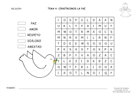 Fichas de los premios nobel de la paz para colorear : Sopa De Letras Sobre Violencia Para Imprimir Novocom Top