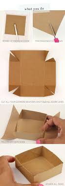 Fold each side of the paper to the center crease and unfold it. Diy Paper Box Tutorial Simplest Box Ever Paper Box Diy Crafts Diy Gifts