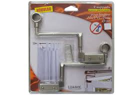 Tringle rideau sans percer inspirant fenetre aluminium ouedkniss pour fenetre pvc unique tringle sans. 2 Supports De Barre A Rideaux Sans Percage Coloris Argent Support Fix Vit