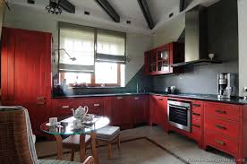 kitchens traditional red