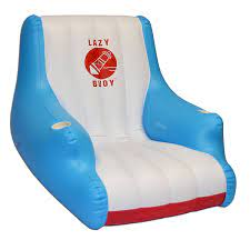 amazon com gofloats lazy buoy floating lounge chair premium quality with rapid inflate valve sports floating lounge chairs party chairs pool lounge chairs