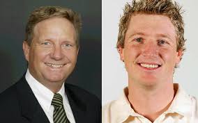 Ian Healy(l) & Brad Haddin(R)