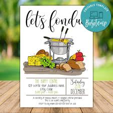 Unique party invitations from independent artists. Fondue Dinner Party Invitation Birthday Template Party Invite Valentines Day Party Instant Download Editable Fondue Restaurant Printable Paper Party Supplies Invitations Announcements Delage Com Br
