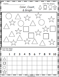Free Shapes Graph Color Count Graph Madebyteachers Shapes Worksheets Beginning Sounds Worksheets Free Shapes