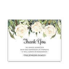 How to get started in writing thank you card for funeral flowers. Floral Thank You Cards Condolence Funeral Sentiment Flat A2 Card Style