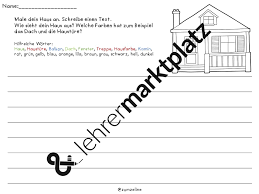 Zu Hause Schreibubung Unterrichtsmaterial In Den Fachern Daz Daf Deutsch Schreibubungen Hausunterricht Ethik Unterricht