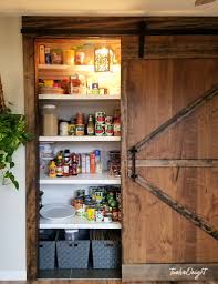 sliding barn door + a new pantry