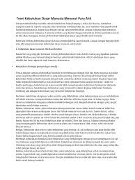 Sistem informasi adalah suatu sistem didalam organisasi yang mempertemukan kebutuhan. Teori Kebutuhan Dasar Manusia Menurut Para Ahli