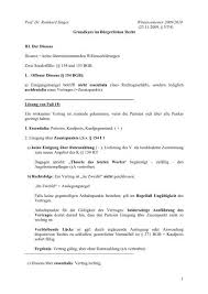 Ein vertrag, der einen unmöglichen (z.b. 5 Teil 4 Prof Dr Reinhard Singer