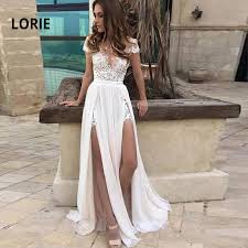 Maybe you would like to learn more about one of these? Lorie 2019 Sommer Strand Hochzeit Kleider Eine Linie Spitze Appliques Doppel Split Brautkleider Chiffon Hochzeit Kleid Vestidos De Novia Wedding Dresses Aliexpress