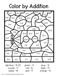 Each math worksheet has an answer sheet attached on the second page, making easy for teachers and parents to use. Addition Color By Number With Images 2nd Grade Math Worksheets Coloring Adding 1st Sixth Personal Budget Pdf Fun Problems For Graders Doubles 1 Year First Calamityjanetheshow