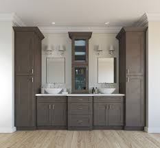Mirrored wall cupboards at argos. Natural Grey Shaker Ready To Assemble Bathroom Vanities Cabinets