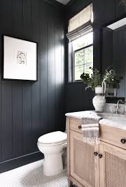 Black And White Penny Tile Bathroom Black Bathroom With White Penny Tile Bathroom Interior Design Black Bathroom Bathroom Interior