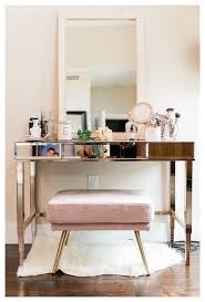 Makeup Vanity Rose Gold Vanity Pink Vanity Home Decor Bedroom Bedroom Interior Home Decor