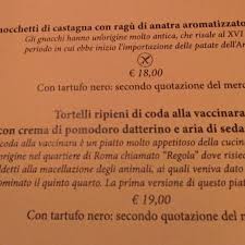 Interessante Menu Picture Of Casa Coppelle Rome Tripadvisor
